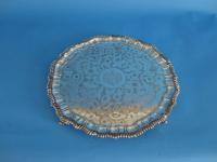 Large Old Sheffield Plate Silver Salver, circa 1820