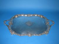 Regency Old Sheffield Plate Silver Tea Tray, circa 1825