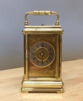 French Brass Cased Repeating Carriage Clock
