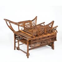 Chinese Export ‘Brighton Pavilion’ bamboo adjustable day bed