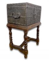 Dated strongbox. French or Flemish, mid 17th century