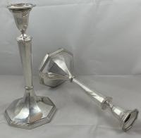 Antique silver Georgian candlesticks Robert Sharp 1790