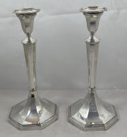 Georgian  silver candlesticks Robert Sharp 1790