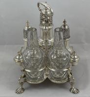 Samuel Wood Georgian silver Warwick cruet 1750/1