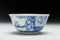 Chinese porcelain bowl, circa 1700, Kangxi reign, Qing dynasty
