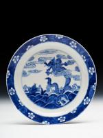 Chinese porcelain plate, Kangxi reign, Qing dynasty