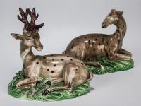 Stag and Hind by Ralph Wood
