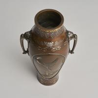 Japanese Meiji Period bronze vase