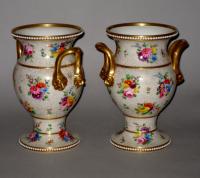 Pair of SPODE Vases. Circa 1815
