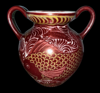 William De Morgan Double Lustre Vase
