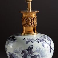 A Rare 17th Century Delft Vase as a Lamp