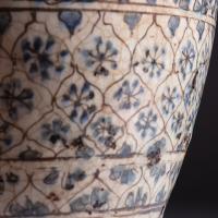 A 19th Century Persian Glazed Pottery Vase as a Lamp