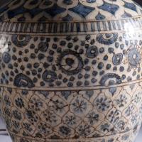 A 19th Century Persian Glazed Pottery Vase as a Lamp