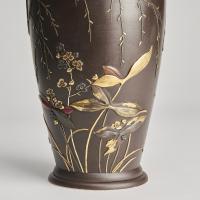 Japanese Meiji Period Bronze vases
