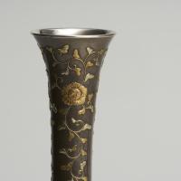 Japanese Meiji Period silver vase
