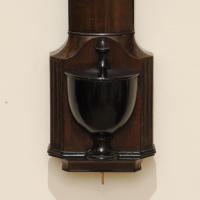 Early 19th Century Mahogany Bow Fronted Stick Barometer by Bate