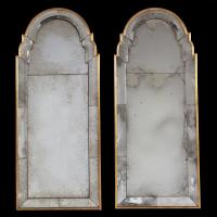 A Pair of Queen Anne Style Pier Mirrors