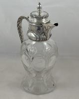 John Grinsell silver claret wine jug 1905