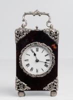 Silver & Tortoiseshell Carriage Clock