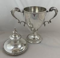 Charles Wright Georgian silver cup and cover 1770