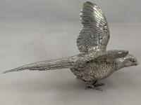 sterling silver cast pheasant