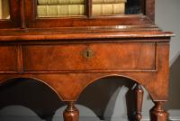 George I veneered walnut glazed cabinet