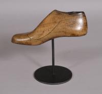 S/4170 Antique 19th Century Beech Child's Shoe Last