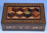 Tunbridge Ware Jewellery Box with Cubes