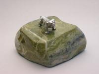 Early 20th Century Novelty Silver British Bulldog Paperweight