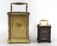 Drocourt miniature tortoiseshell carriage clock comparison