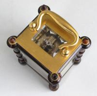 Drocourt miniature tortoiseshell carriage clock top