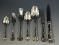 Eley and Fearn silver hourglass cutlery flatware set service 