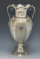 Mario Poli silver vase centrepiece 