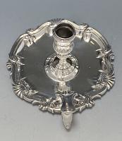 Georgian silver chamberstick Hugh Mills 1751