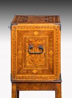 17th Century Marquetry Fall Front Cabinet on Stand
