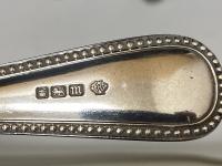 Hutton Bead pattern sterling silver cutlery flatware William Hutton 1902