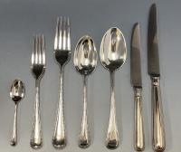  Hutton Bead pattern silver cutlery flatware William Hutton 1902