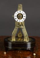 French Miniature Exhibition Style Skeleton Clock