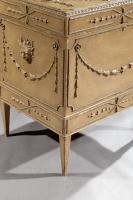 19th Century Painted Carton Pierre Chest / Cellaret In The Adam Neoclassical Style