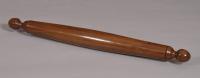 S/4218 Antique Treen 19th Century Yew Wood Rolling Pin