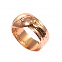 Victorian Rose Gold Double Snake Ring c.1868