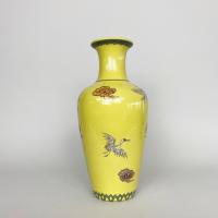 An unusual Meiji-era Japanese Cloisonne vase signed Ando