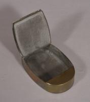 S/4243 Antique 19th Century Brass Security Snuff Box