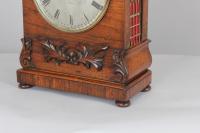 William IV period rosewood bracket-clock