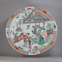 Chinese massive famille rose dish, Yongzheng (1723-35)