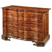 An exceptional, early-18th century, North Italian, walnut commode, probably Venice