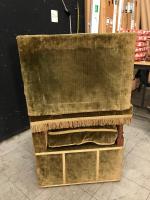 Knole Armchair, English, Morant & Co, Green Strie Velvet