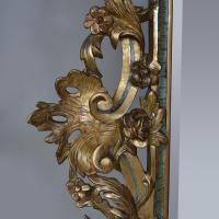 Carved and gilded mirror