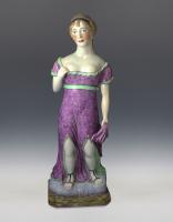 Antique Staffordshire pottery large scale figure of Venus, English early 19th century