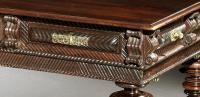 An unusually, large and fine, late-17th century, Portuguese, Brazillian rosewood centre or library table